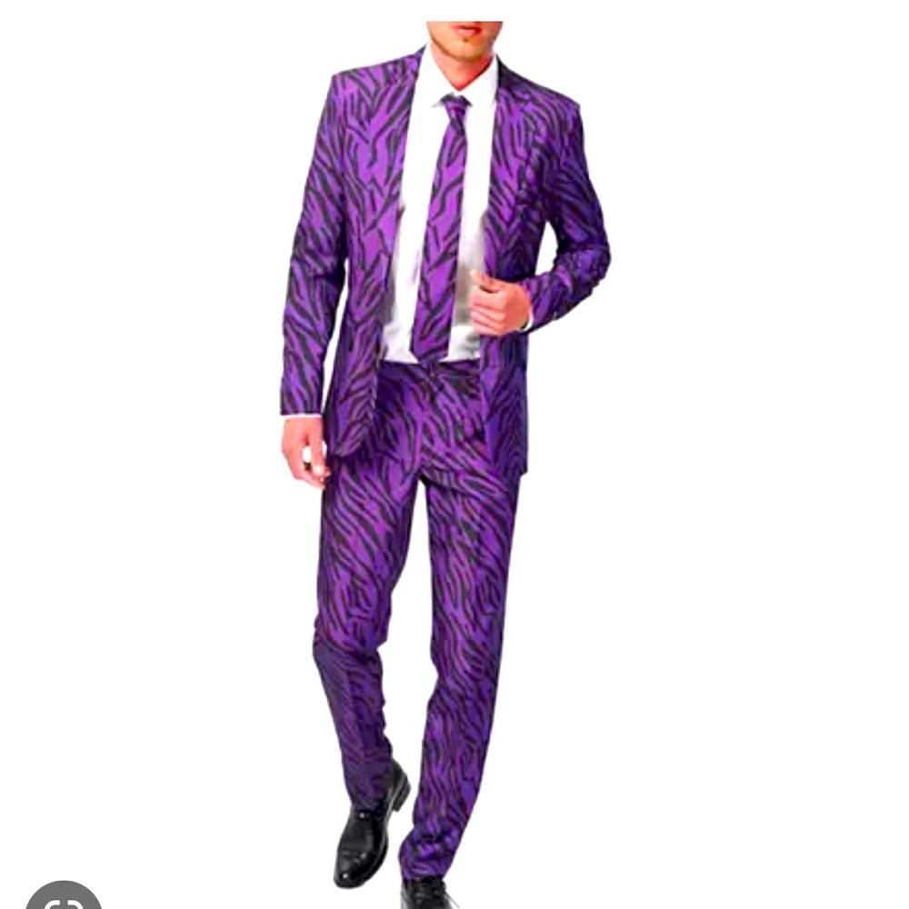 Suitmeister Tiger Stripe Pimp Suit LSU